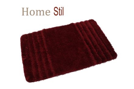 Badematte  HOME STIL 50 x 80 cm weinrot