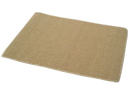 Teppich Mikrofaser Flausch 120 x 180 cm weiss