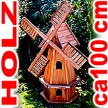 Leuchtturm blau aus Holz Höhe: 100cm