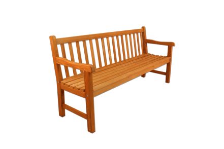 Bank Gartenbank Holz hell gebeizt 3 Personen