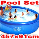 Wasser Sessel aufblasbar 137 x 122 cm INTEX grau Pool L
