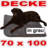 Haustierdecke 70 x 100 grau