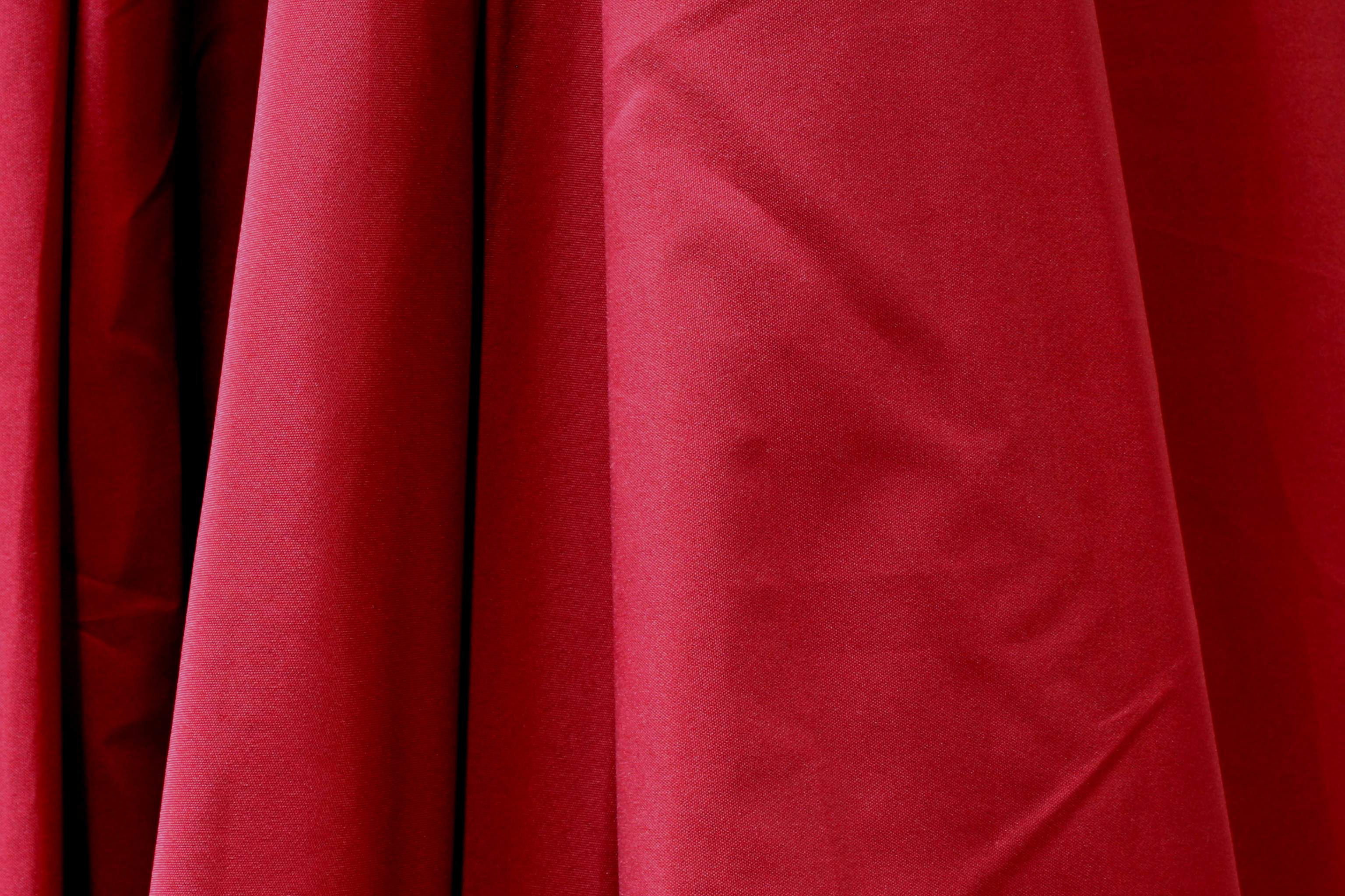 Sonnenschirm mit Kurbel 300 cm in rot Aluminium Gestell Garten Schirm 3